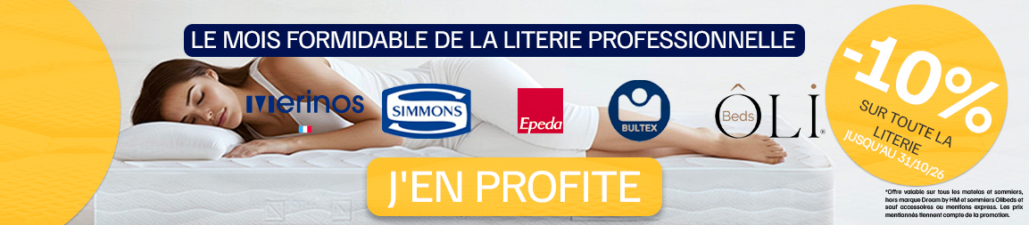 Toute la literie professionnelle est sur HOTEL MEGASTORE